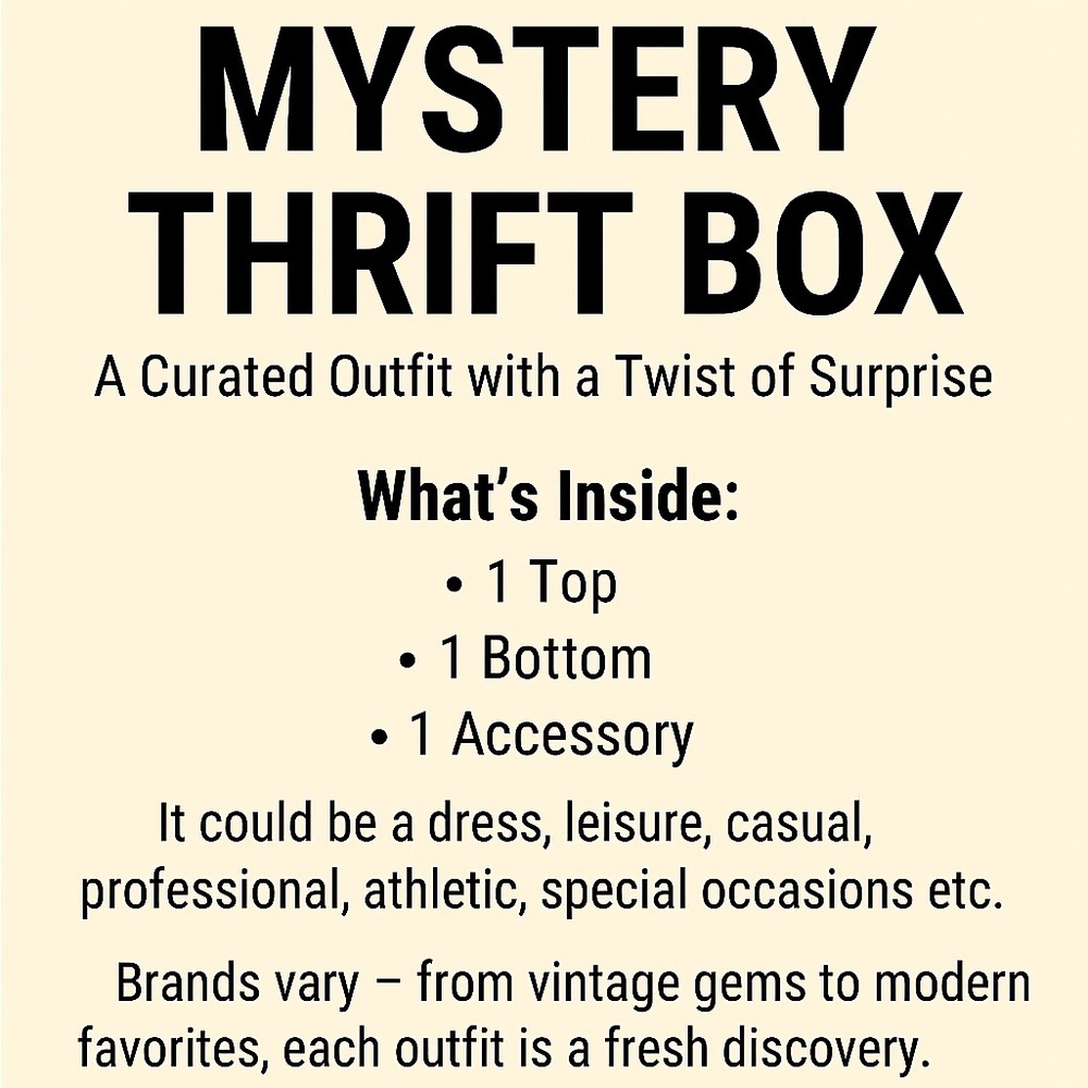 Mystery Box Thrifted Women's Outfit-Choose your size S-XL - Picture 3 of 3